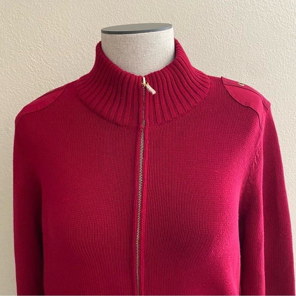 Ralph Lauren Red Knit Cardigan Sweater Size 2X - Picture 3 of 9